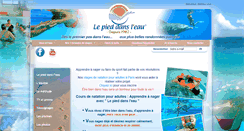 Desktop Screenshot of pied-dans-eau.fr